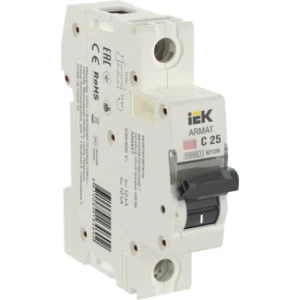 IEK ARMAT Автоматический выключатель M10N 1P C 25А - AR-M10N-1-C025 IEK ARMAT Автоматический выключатель M10N 1P C 25А - AR-M10N-1-C025