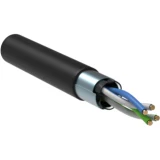 IEK Кабель витая пара F/UTP кат.5E 100МГц 2 пары LDPE OUTDOOR 1м черный GENERICA