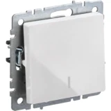IEK BRITE Выключатель 1-клавишный с индикацией 10А ВС10-1-1-БрБ белый