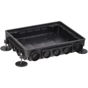 IEK PRIMER Коробка напольная под лючок ONFLOOR 24 - KNU-80-16-PA-9011 IEK PRIMER Коробка напольная под лючок ONFLOOR 24 - KNU-80-16-PA-9011
