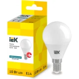 IEK Лампа светодиодная ALFA G45 шар 10Вт 230В 4000К E14