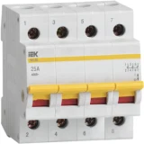 IEK Выключатель нагрузки (мини-рубильник) ВН-32 4Р 25А