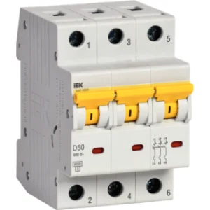 IEK Автоматический выключатель ВА47-60МА без теплового расцепителя 3P 50А 6кА D - MVA33-3-050-D IEK Автоматический выключатель ВА47-60МА без теплового расцепителя 3P 50А 6кА D - MVA33-3-050-D
