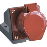 IEK Розетка стационарная ССИ-125 3Р+РЕ+N 32А 380-415В IP44