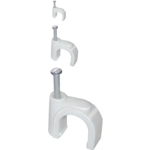 IEK Скоба 22мм круглая пластиковая (100шт) - USK11-22-100 IEK Скоба 22мм круглая пластиковая (100шт) - USK11-22-100