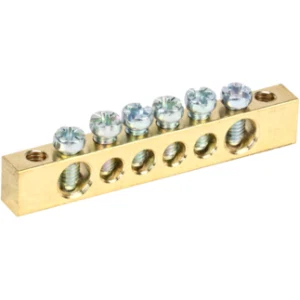 IEK Шина PEN "земля-ноль" 6х9мм 6/2 (6групп/крепеж по краям) - YNN11-06-100 IEK Шина PEN "земля-ноль" 6х9мм 6/2 (6групп/крепеж по краям) - YNN11-06-100